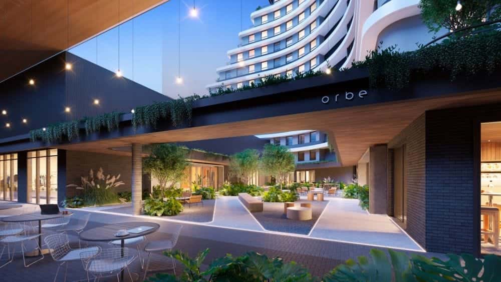 OCULTO Sala comercial à venda no Edifício Orbe II – Parque Una, Pelotas: 31 m², ambiente amplo e infraestrutura completa.